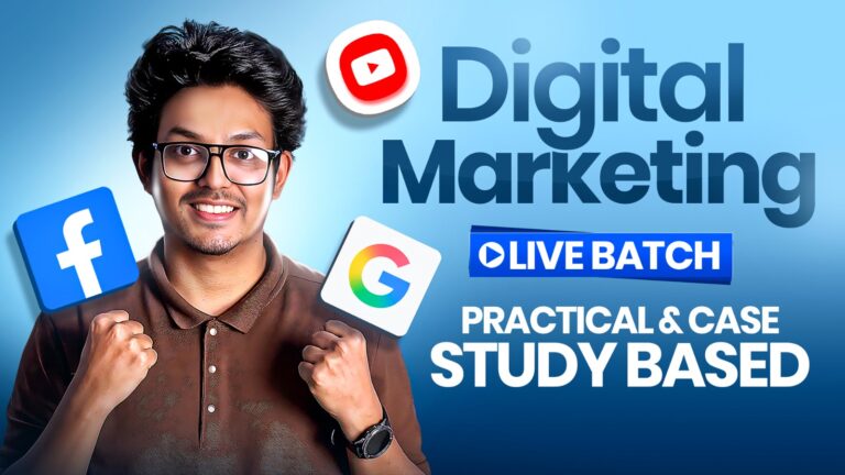 Advanced Digital Marketing Live Batch | Facebook + Google Ads Bundle Course Access Included