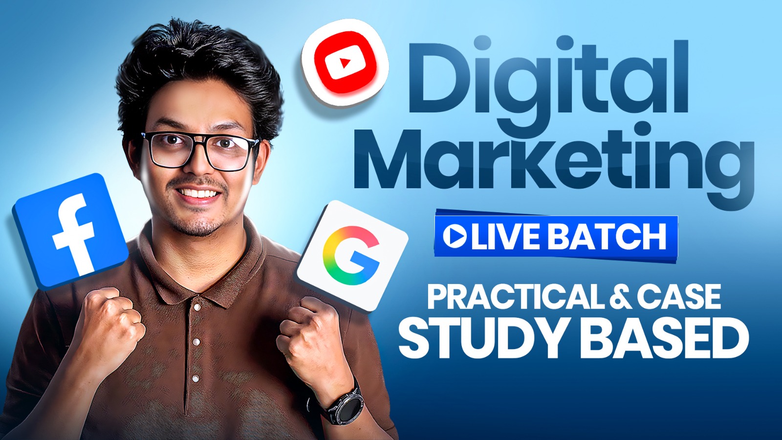 Advanced Digital Marketing Live Batch | Facebook + Google Ads Bundle Course Access Included